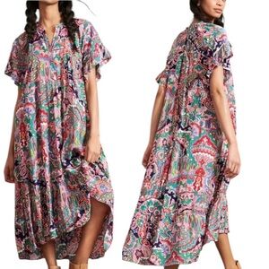 Anthropologie Boho Antoinette Maxi Dress Size M
